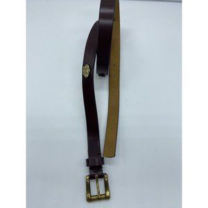 Aigner Brown Genuine Leather Belt 1301 Women's Size 28 Skinny 90's Vintage